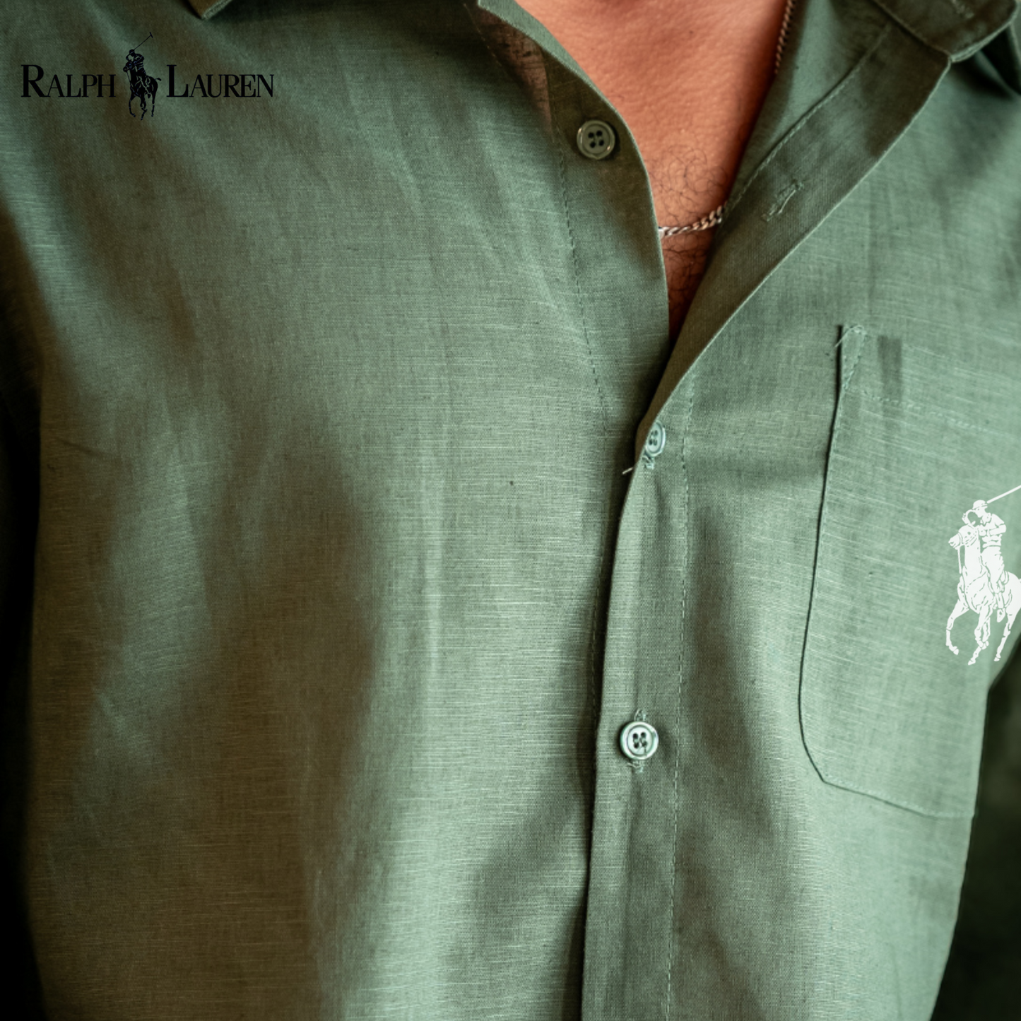 Chemise Ꮢalph Ꮮаᴜгеn en Lin – Élégance estivale, confort absolu