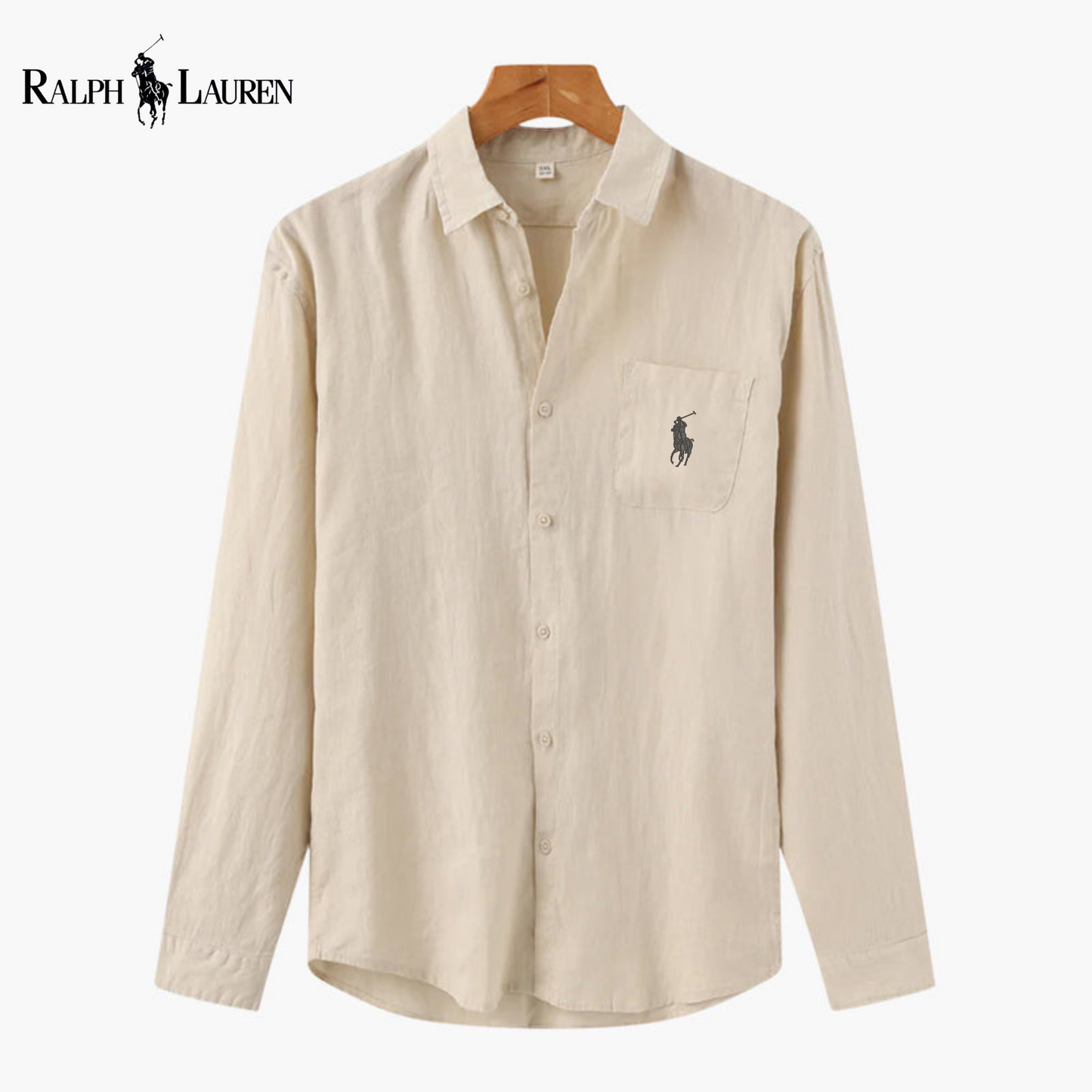 Chemise Ꮢalph Ꮮаᴜгеn en Lin – Élégance estivale, confort absolu