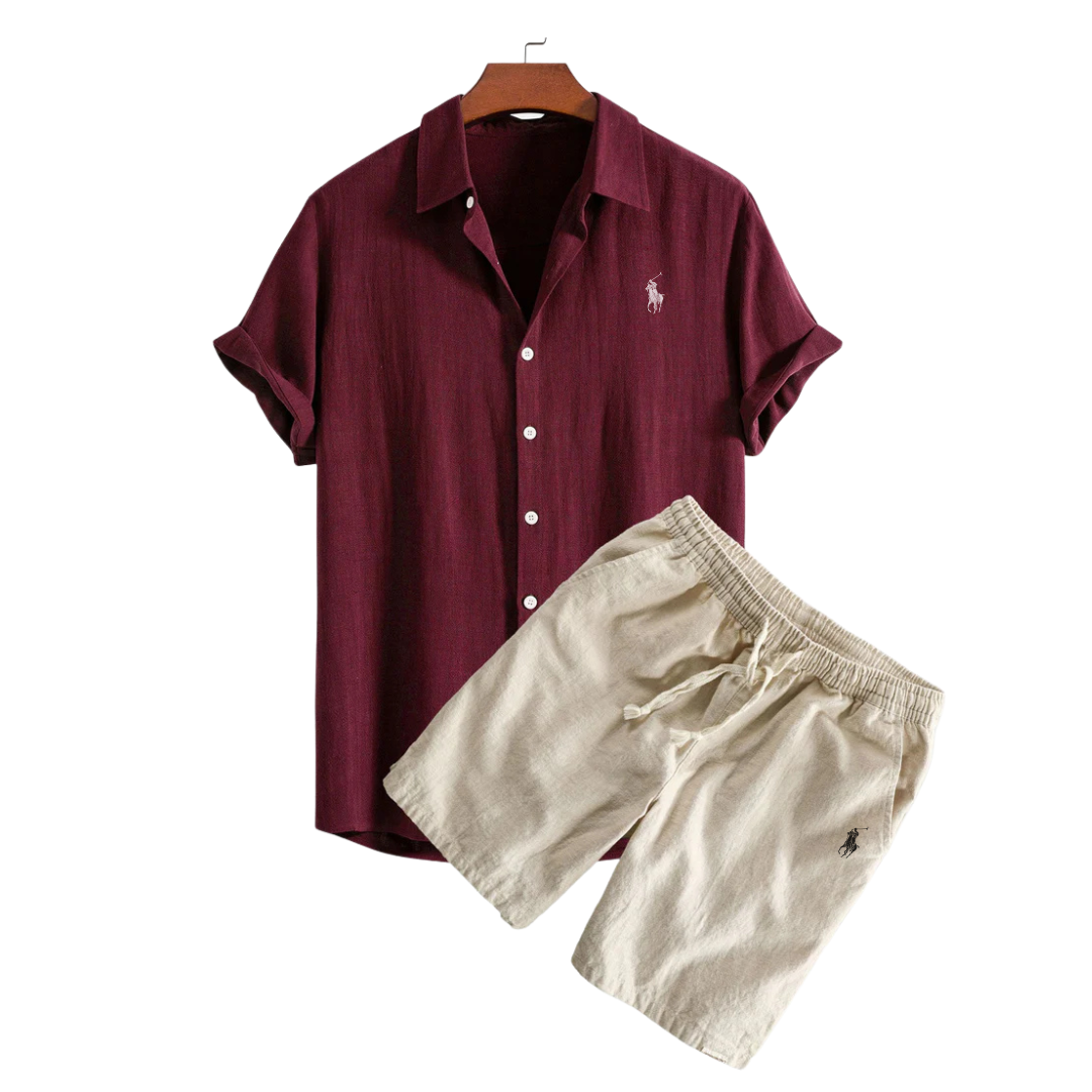 Chemise et Shorts en Lin Premium Ralph Lauren™