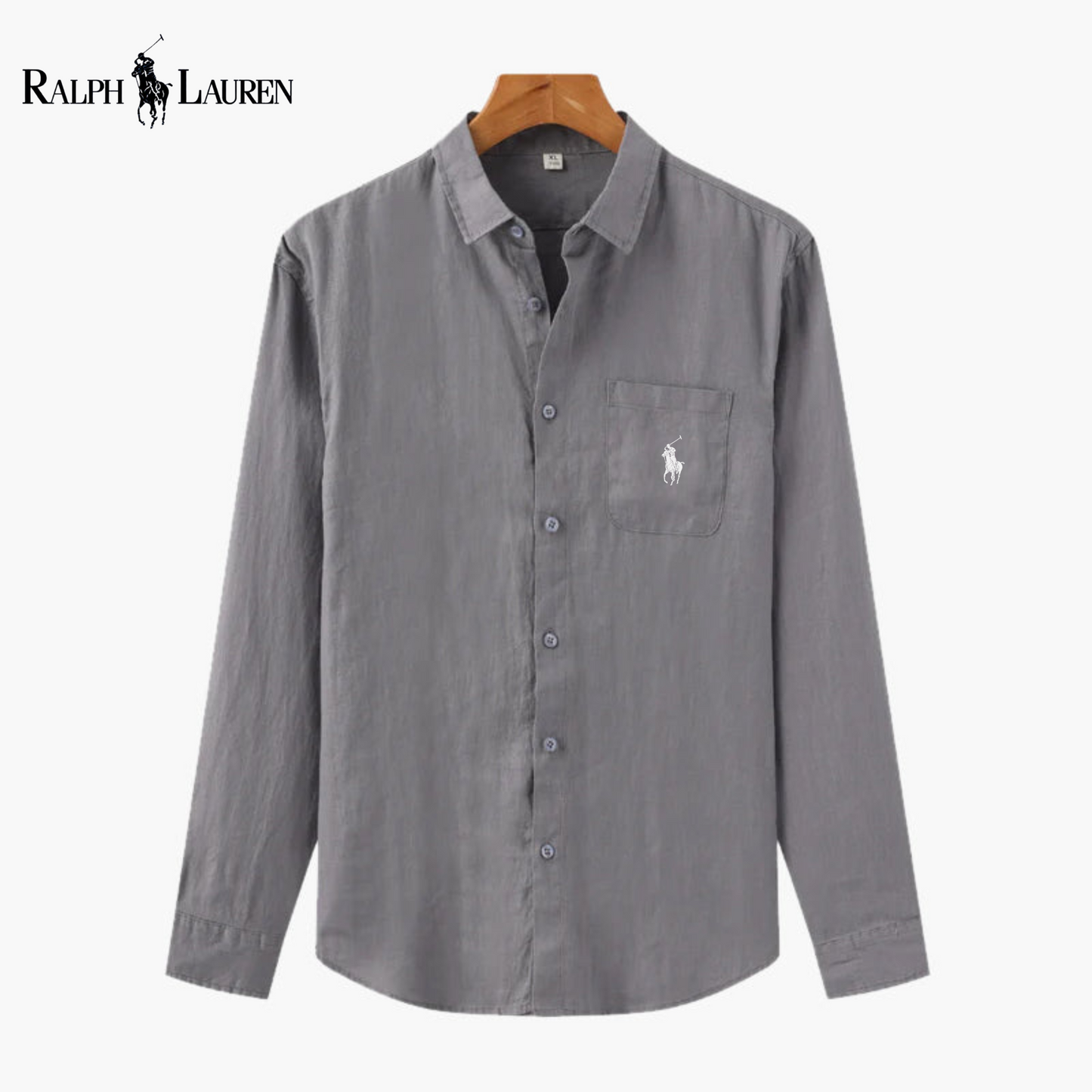 Chemise Ꮢalph Ꮮаᴜгеn en Lin – Élégance estivale, confort absolu