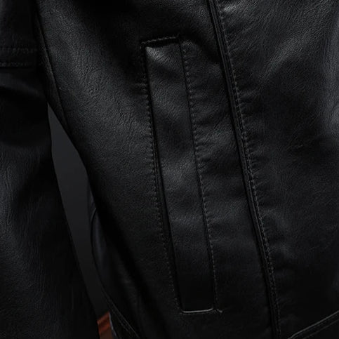 Velrik™ | Veste en Cuir Décontractée et Élégante