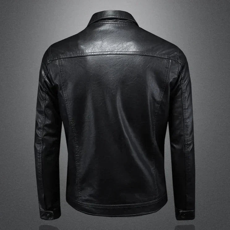 Velrik™ | Veste en Cuir Décontractée et Élégante