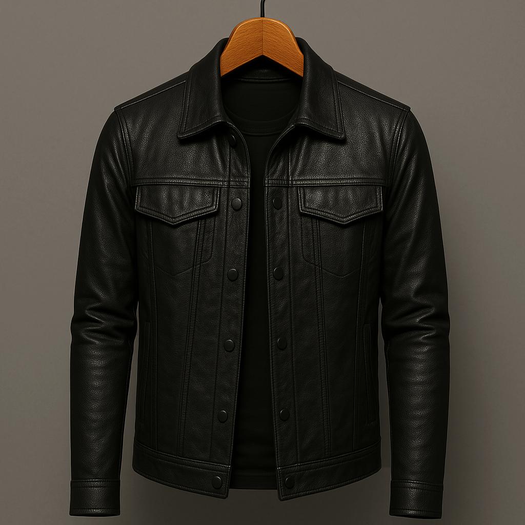 Velrik™ | Veste en Cuir Décontractée et Élégante