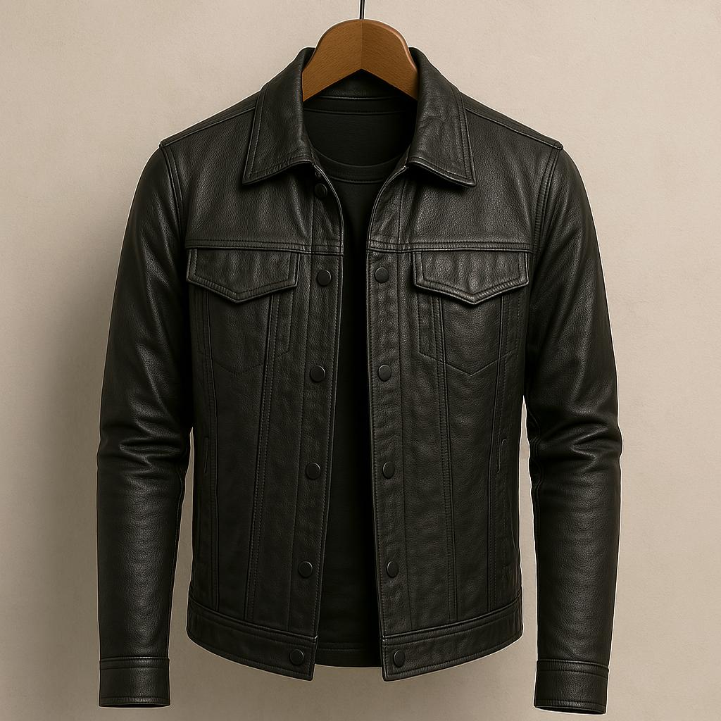 Velrik™ | Veste en Cuir Décontractée et Élégante