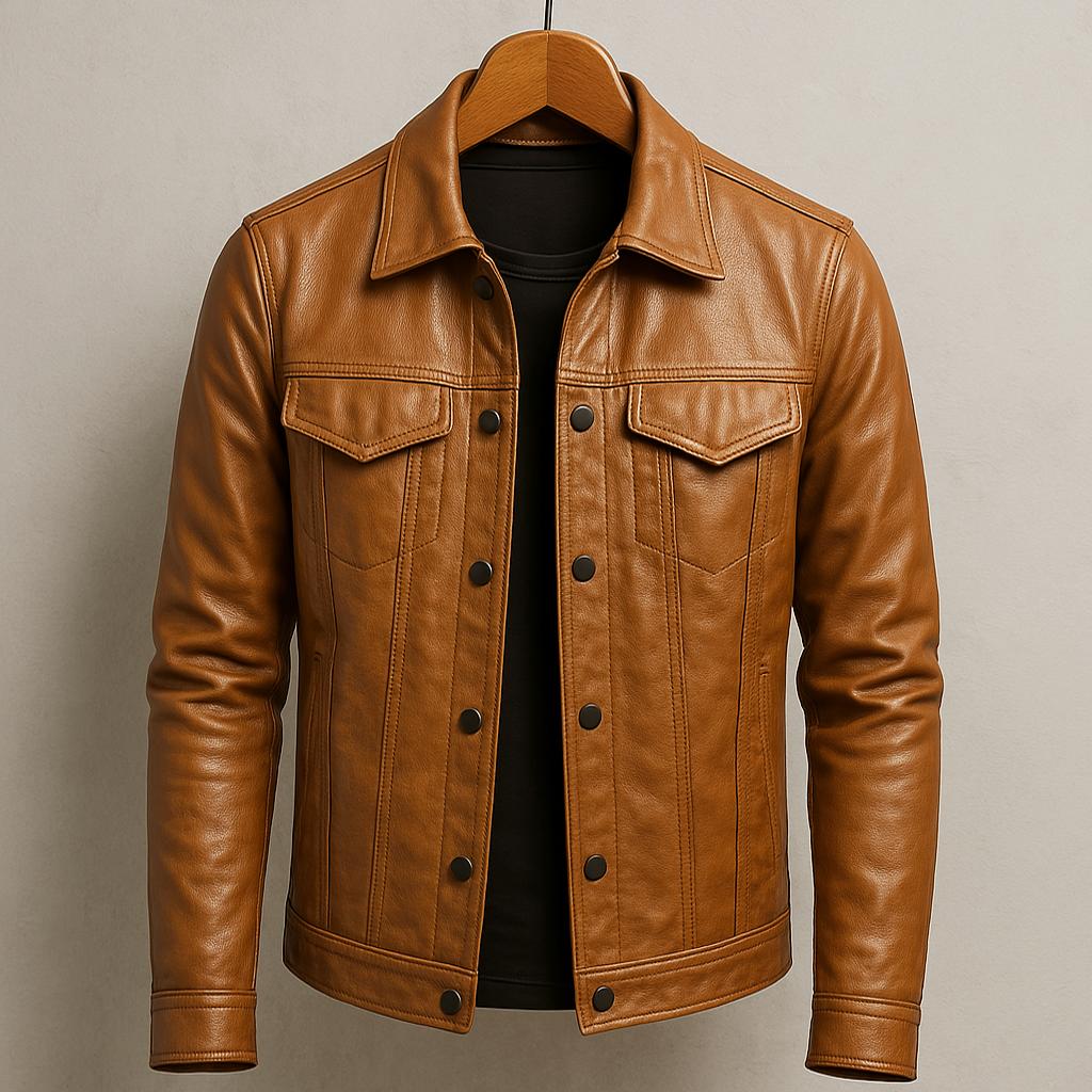 Velrik™ | Veste en Cuir Décontractée et Élégante