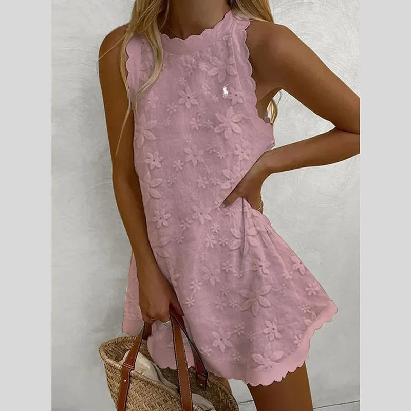 🔥Robe décontractée sans manches unie Ralph Lauren💃
