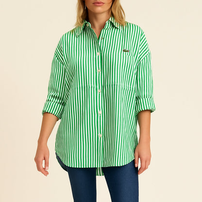 Chemise Rayée Élégante et Décontractée - PRIX DÉSTOCKAGE