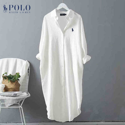 Robe chemise à rayures RL