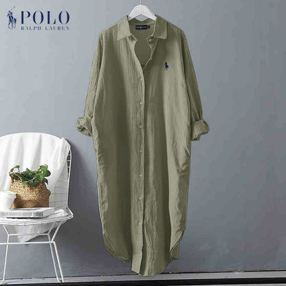 Robe chemise à rayures RL