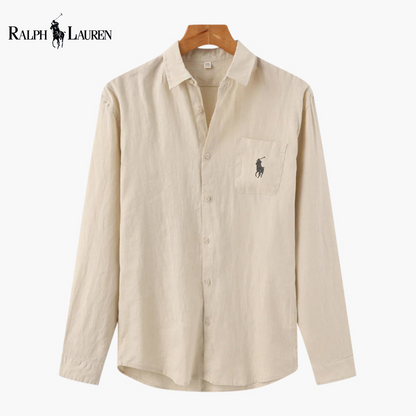 Chemise Ꮢalph Ꮮаᴜгеn en Lin – Élégance estivale, confort absolu