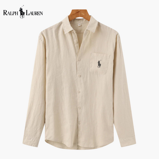 Chemise Ꮢalph Ꮮаᴜгеn en Lin – Élégance estivale, confort absolu