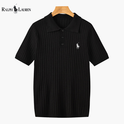 Polo Maille Côtelée Ꮢalph Ꮮаᴜгеn