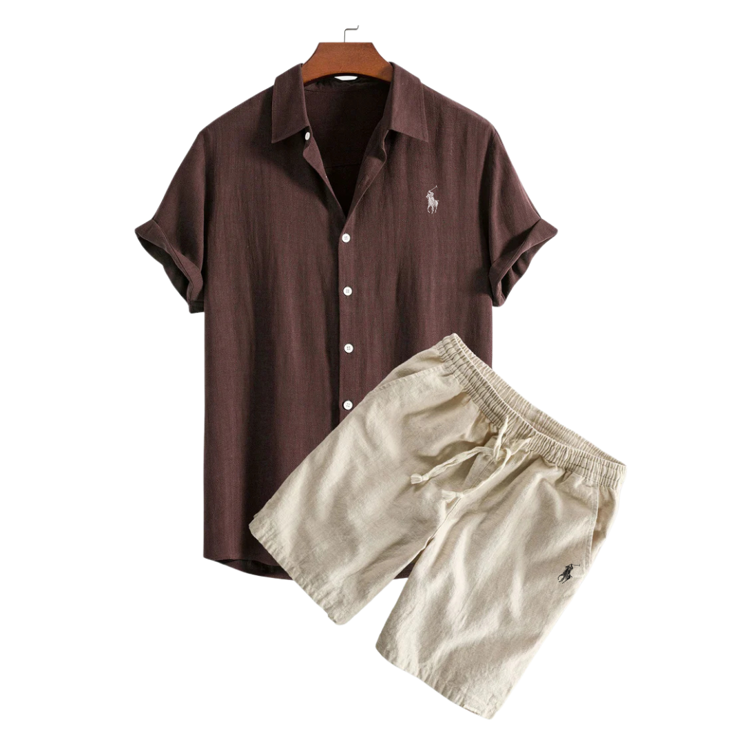 Chemise et Shorts en Lin Premium Ralph Lauren™