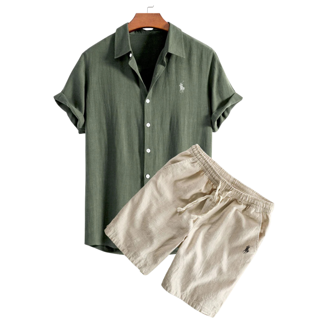 Chemise et Shorts en Lin Premium Ralph Lauren™
