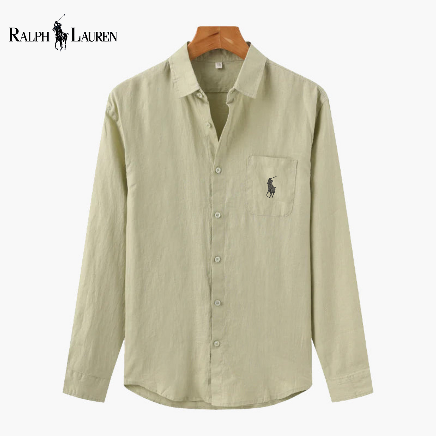 Chemise Ꮢalph Ꮮаᴜгеn en Lin – Élégance estivale, confort absolu