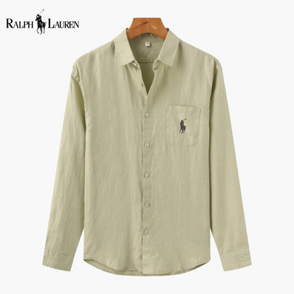 Chemise Ꮢalph Ꮮаᴜгеn en Lin – Élégance estivale, confort absolu