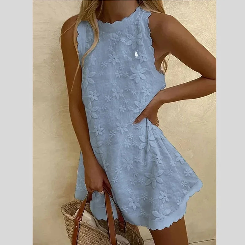 🔥Robe décontractée sans manches unie Ralph Lauren💃