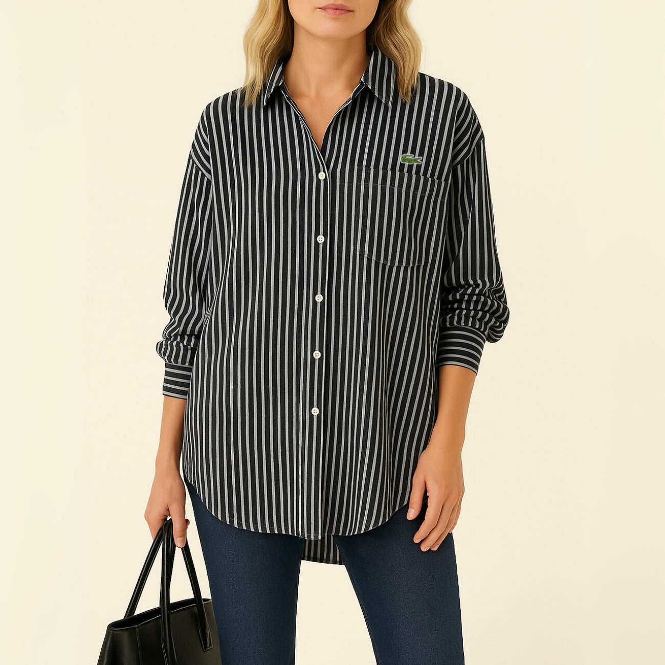Chemise Rayée Élégante et Décontractée - PRIX DÉSTOCKAGE