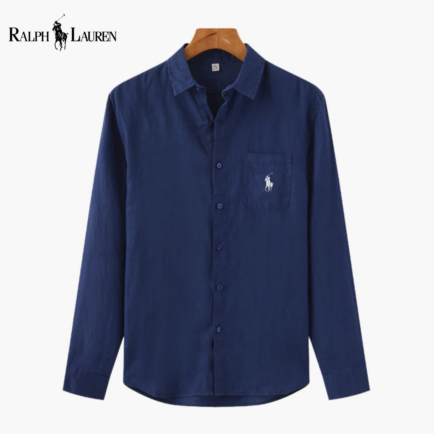Chemise Ꮢalph Ꮮаᴜгеn en Lin – Élégance estivale, confort absolu