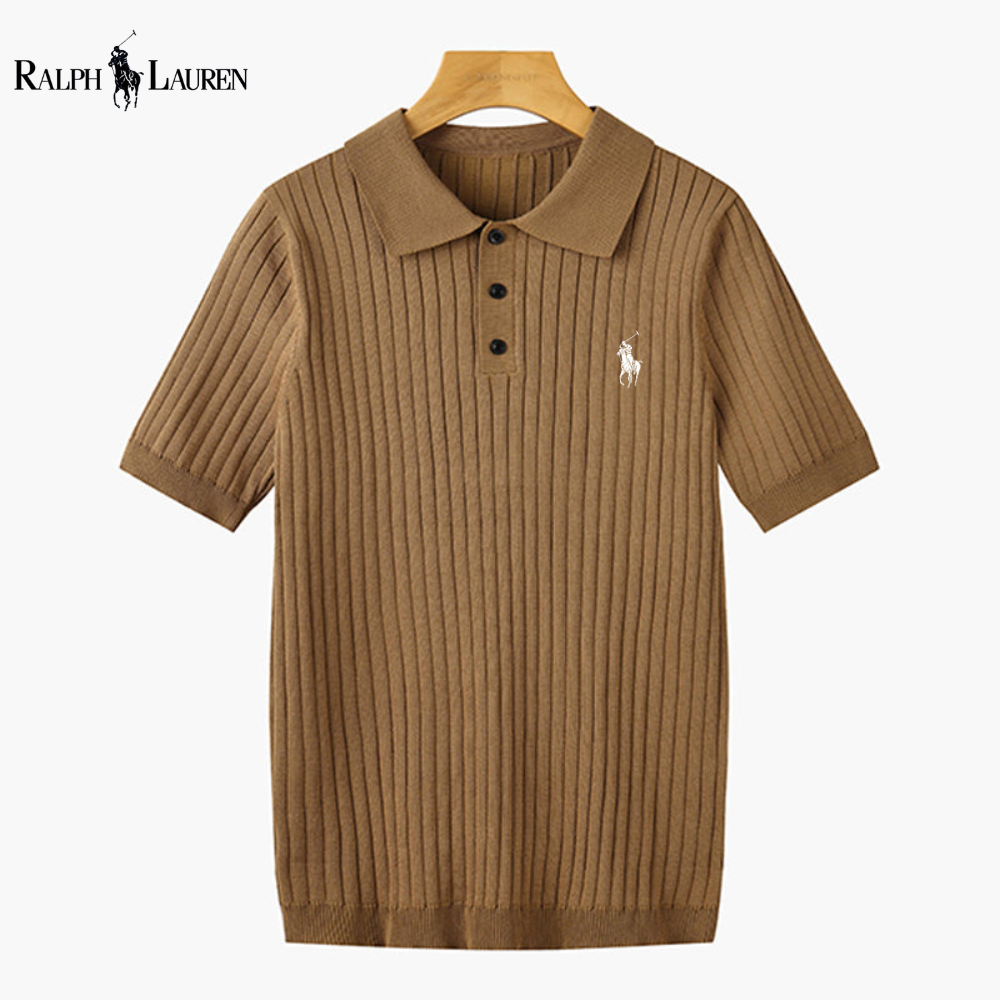 Polo Maille Côtelée Ꮢalph Ꮮаᴜгеn