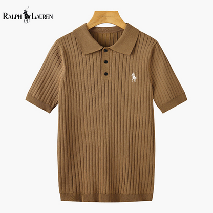 Polo Maille Côtelée Ꮢalph Ꮮаᴜгеn