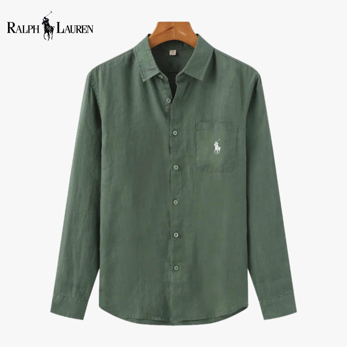 Chemise Ꮢalph Ꮮаᴜгеn en Lin – Élégance estivale, confort absolu
