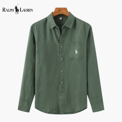 Chemise Ꮢalph Ꮮаᴜгеn en Lin – Élégance estivale, confort absolu