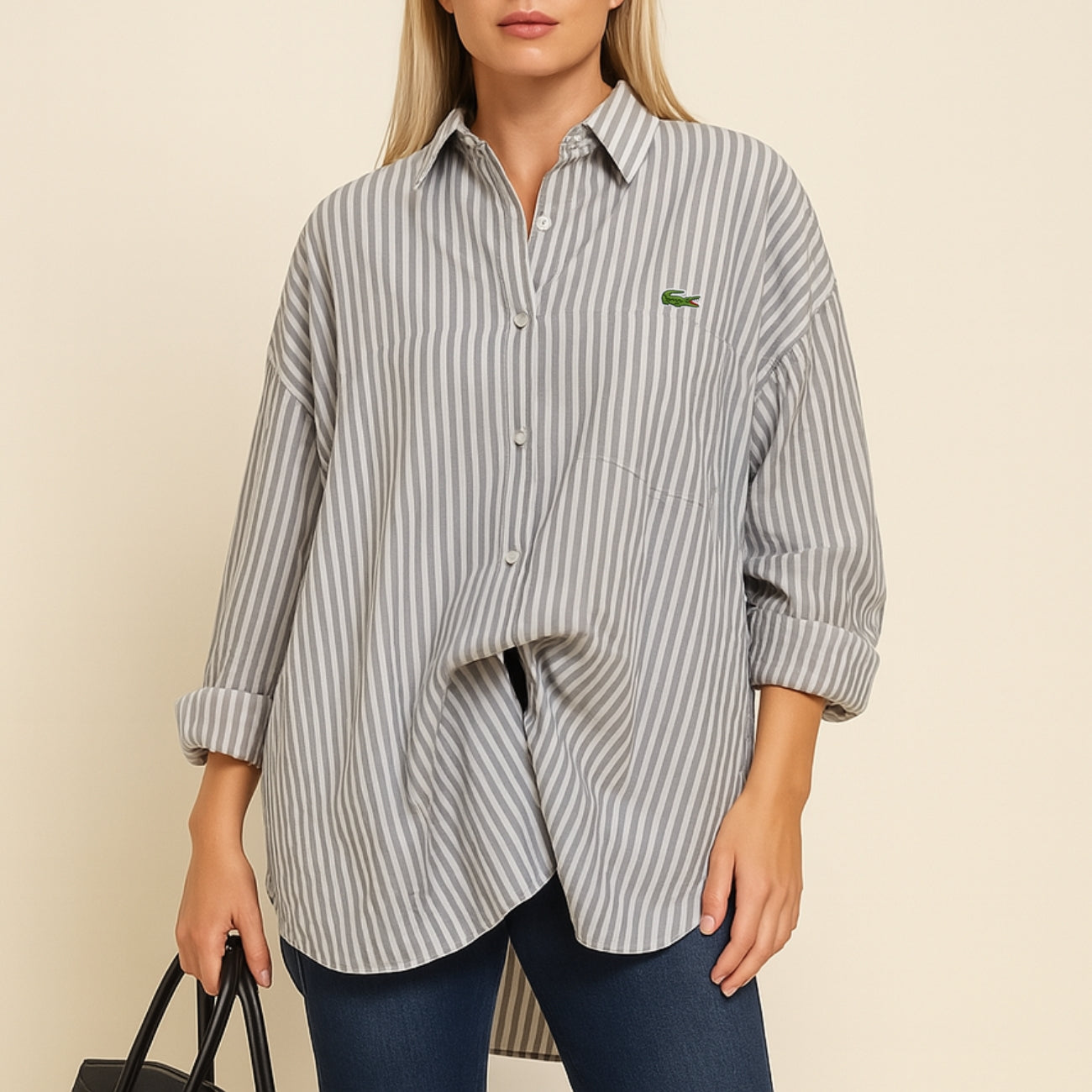 Chemise Rayée Élégante et Décontractée - PRIX DÉSTOCKAGE