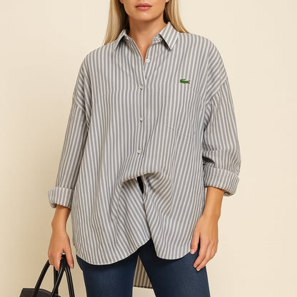 Chemise Rayée Élégante et Décontractée - PRIX DÉSTOCKAGE