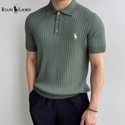 Polo Maille Côtelée Ꮢalph Ꮮаᴜгеn