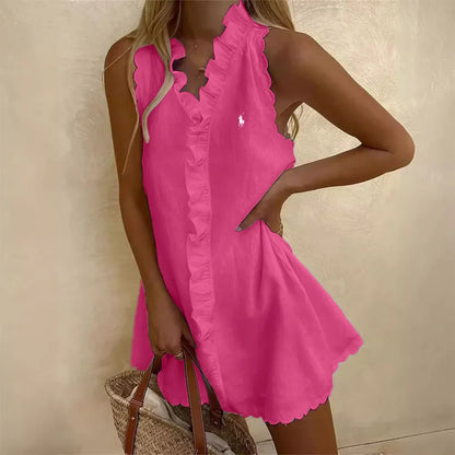 🔥Robe décontractée sans manches unie Ralph Lauren💃
