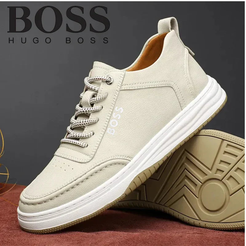 Sneakers Homme Cuir Caramel – Label Ombré