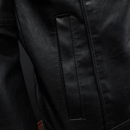 Velrik™ | Veste en Cuir Décontractée et Élégante