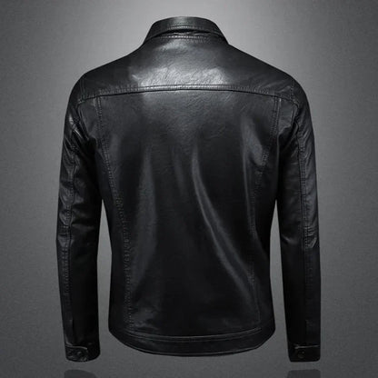 Velrik™ | Veste en Cuir Décontractée et Élégante