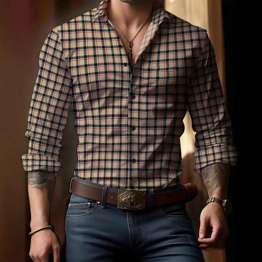 Renlow™ | Chemise à Carreaux Élégante