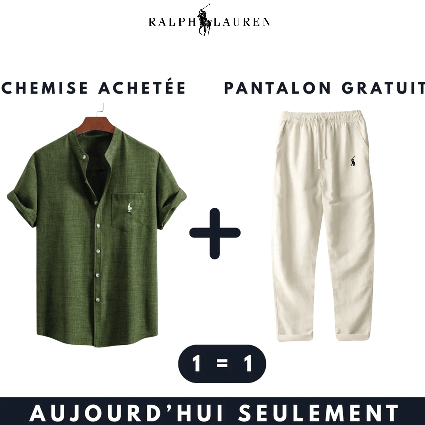 Ensemble RL™ –  Chemise achetée, pantalon gratuit !