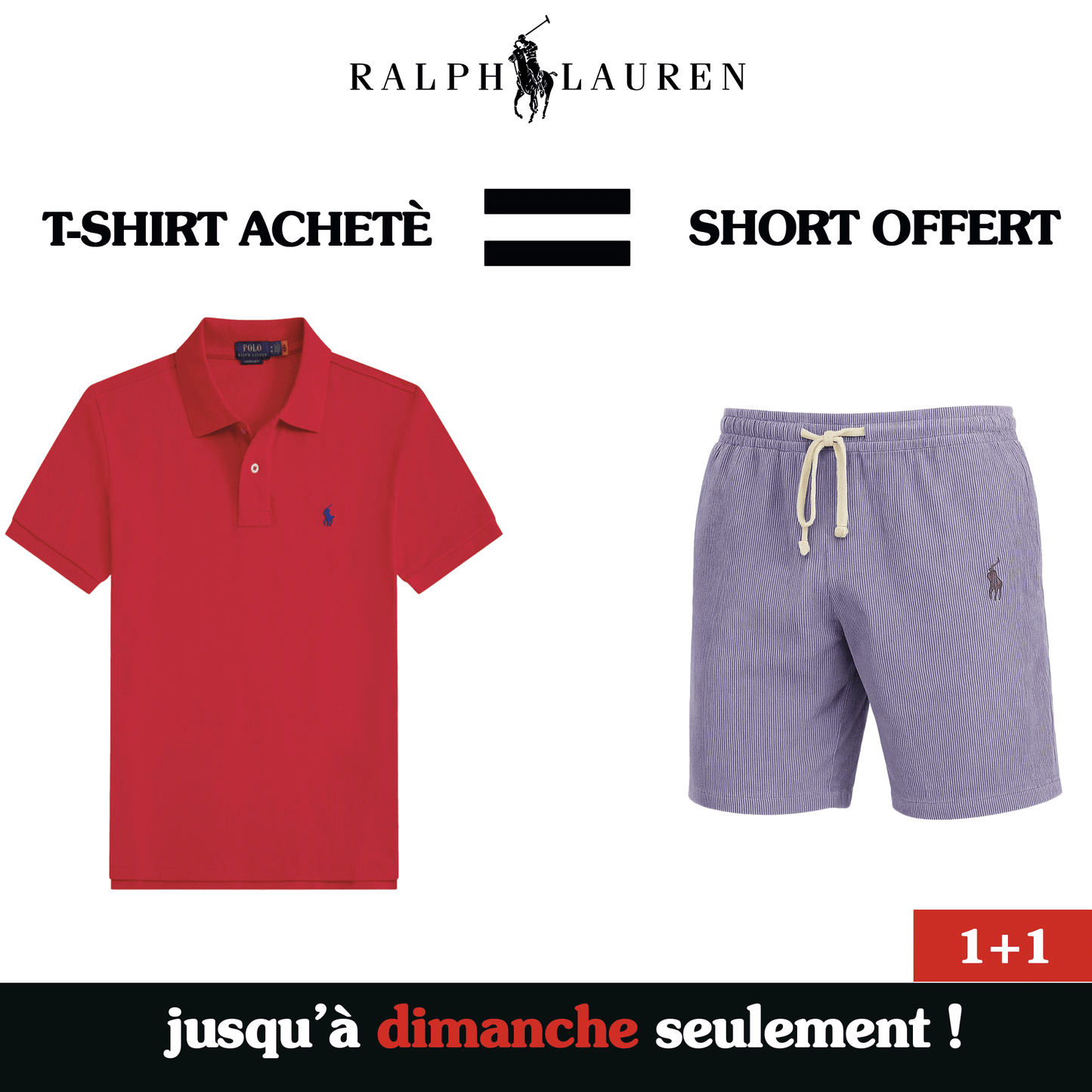 Pack Polo + Short Offert – Ralph Lauren